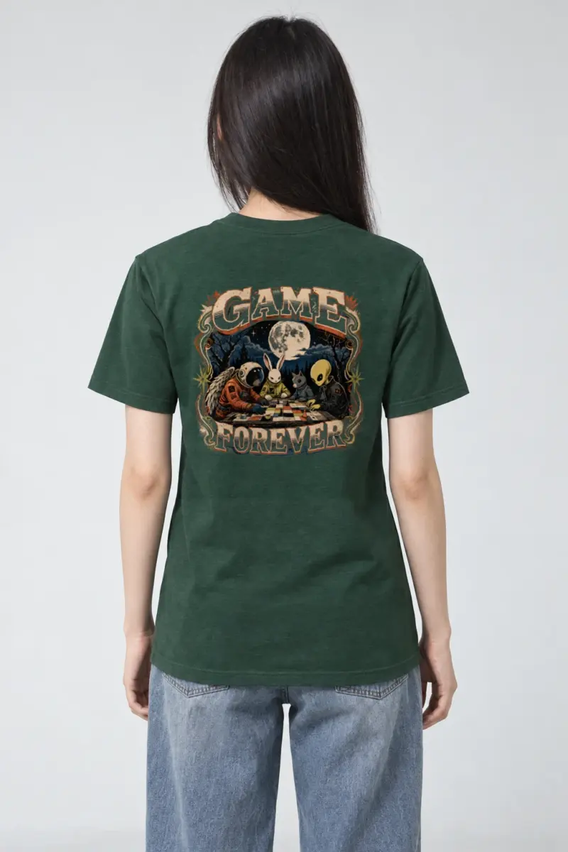 "Game Forever" Heavyweight Unisex Crewneck T-shirt | Gildan 5000