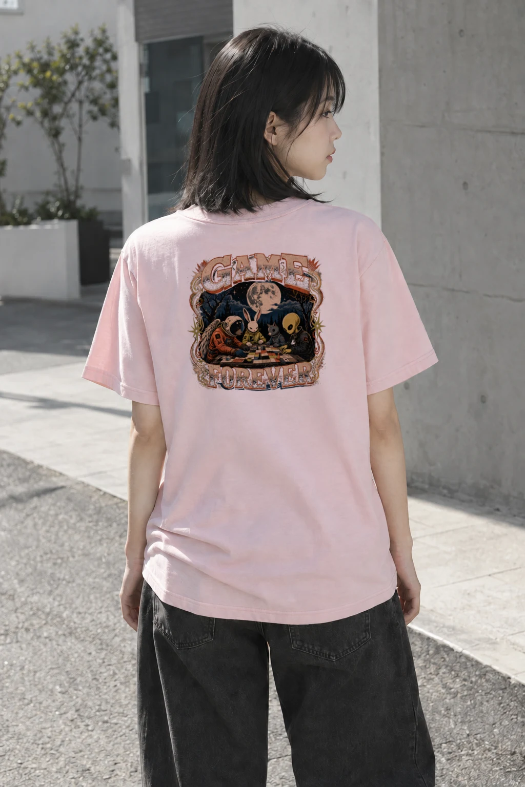 "Game Forever" Heavyweight Unisex Crewneck T-shirt | Gildan 5000