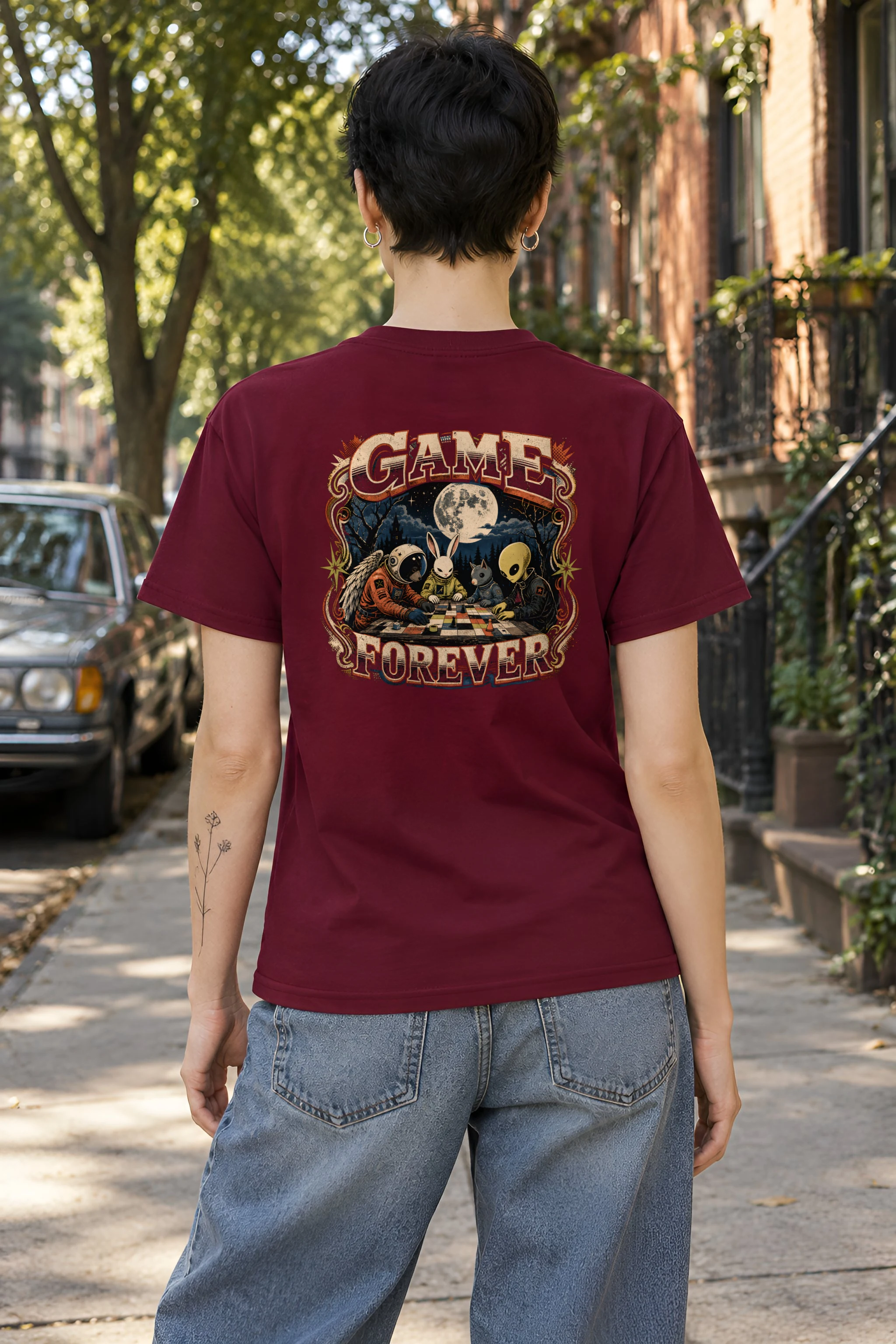 "Game Forever" Heavyweight Unisex Crewneck T-shirt