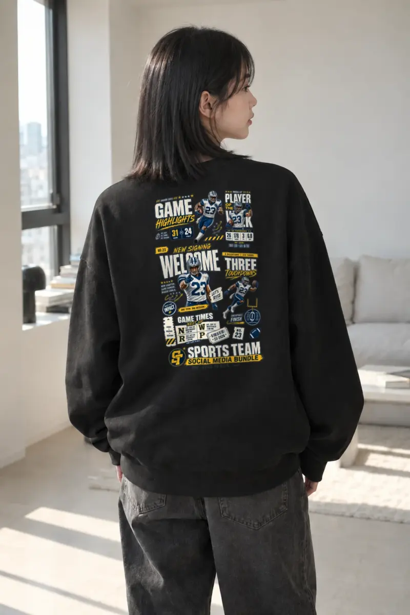 "Game Highlights" Heavy Blend Unisex Crewneck Sweatshirt | Gildan 18000