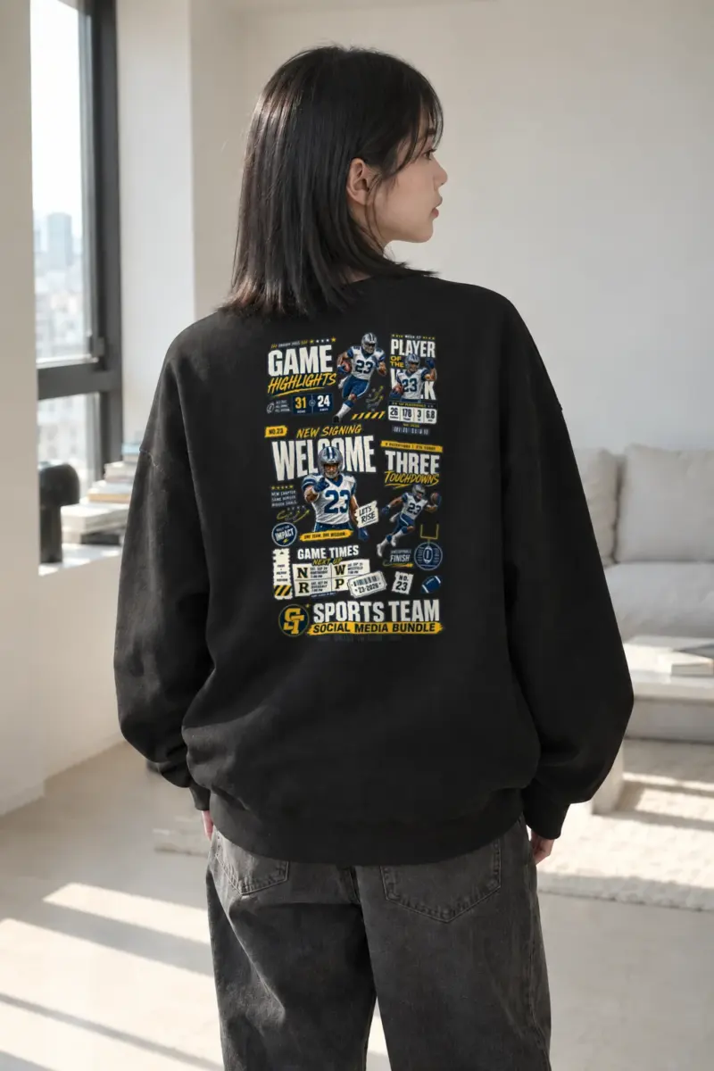 "Game Highlights" Heavy Blend Unisex Crewneck Sweatshirt | Gildan 18000