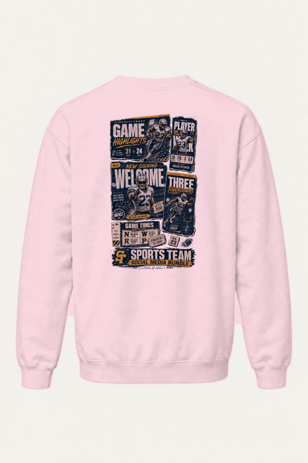 "Game Highlights" Heavy Blend Unisex Crewneck Sweatshirt | Gildan 18000