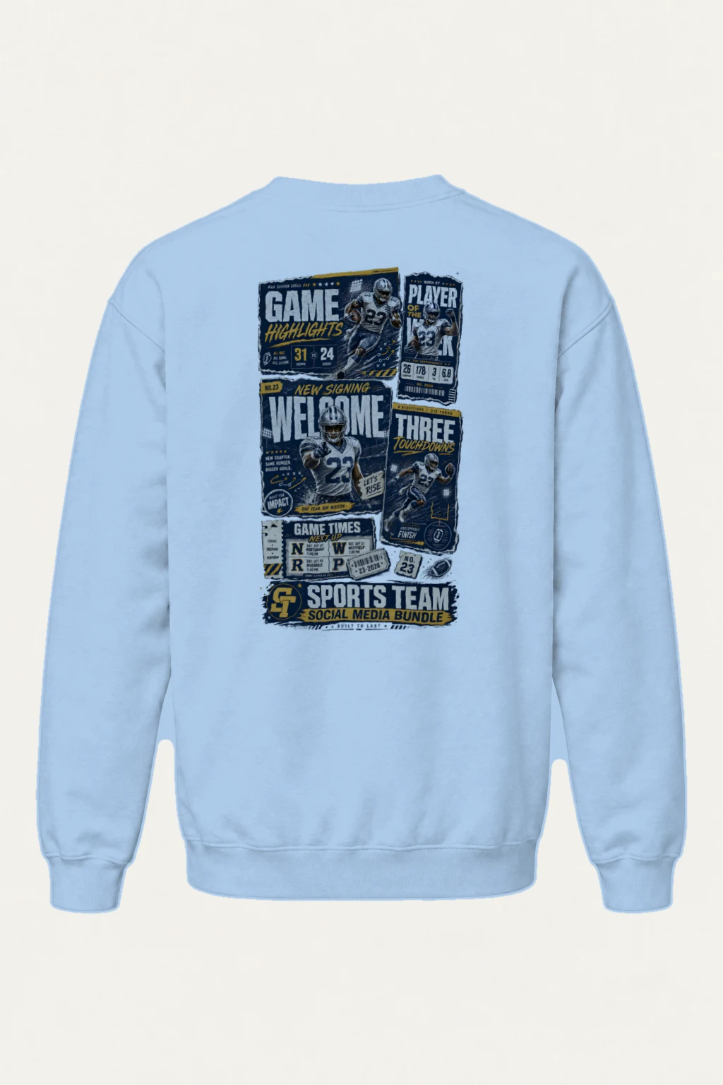 "Game Highlights" Heavy Blend Unisex Crewneck Sweatshirt | Gildan 18000