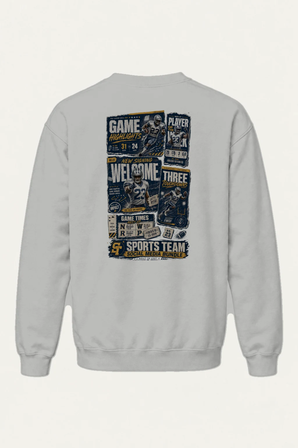"Game Highlights" Heavy Blend Unisex Crewneck Sweatshirt | Gildan 18000