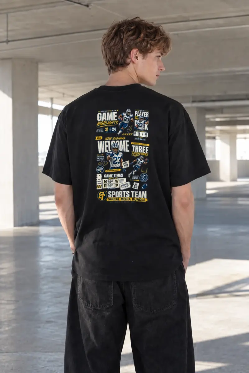 "Game Highlights" Heavyweight Unisex Crewneck T-shirt | Gildan 5000