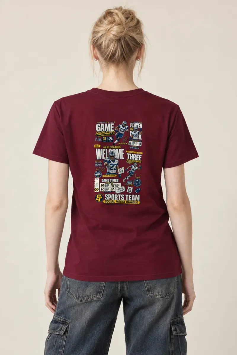 "Game Highlights" Heavyweight Unisex Crewneck T-shirt