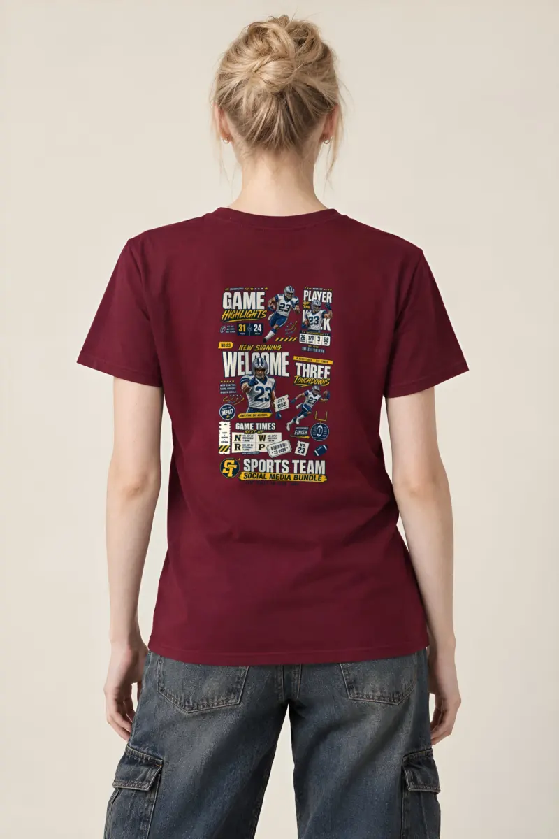 "Game Highlights" Heavyweight Unisex Crewneck T-shirt