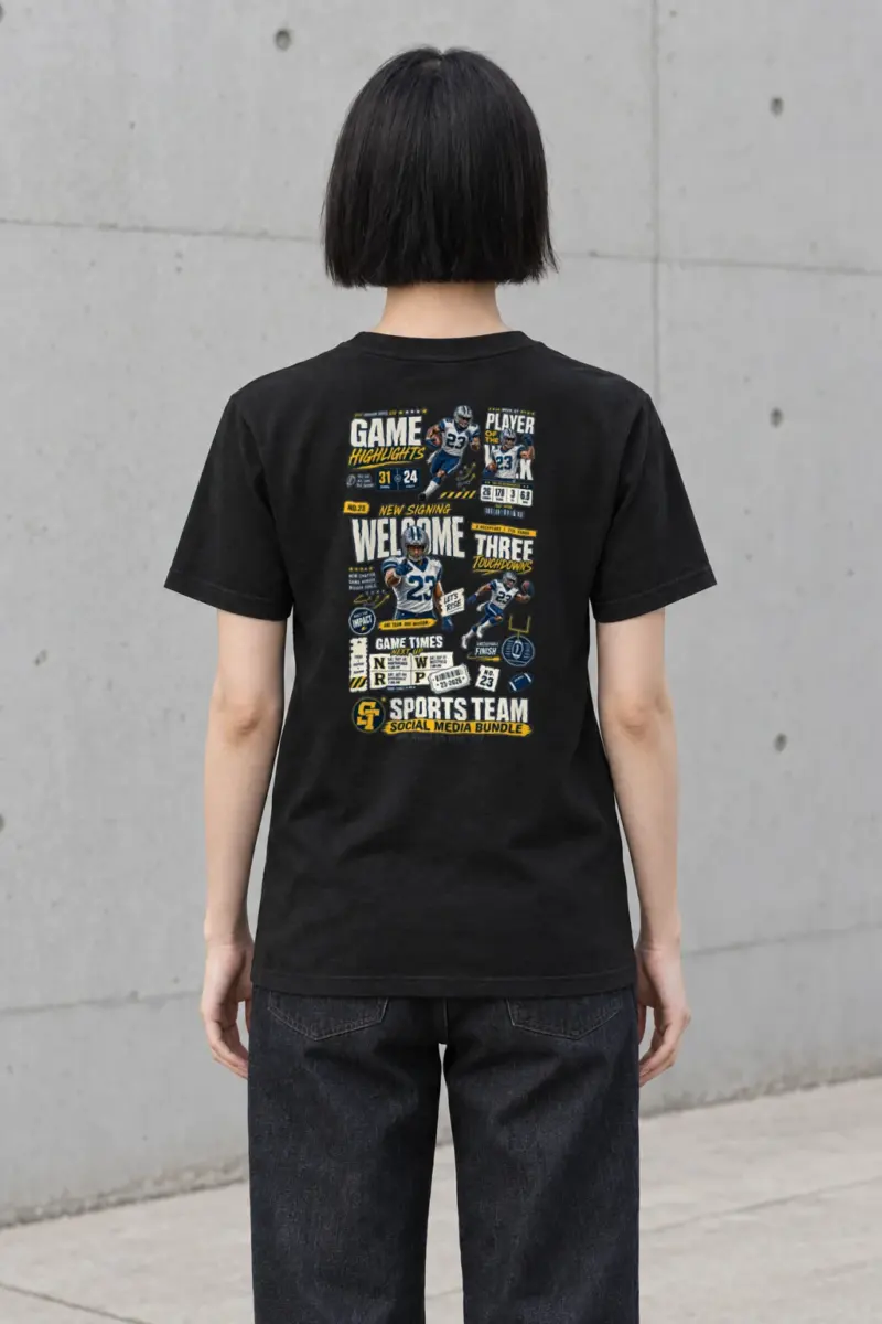 "Game Highlights" Heavyweight Unisex Crewneck T-shirt | Gildan 5000