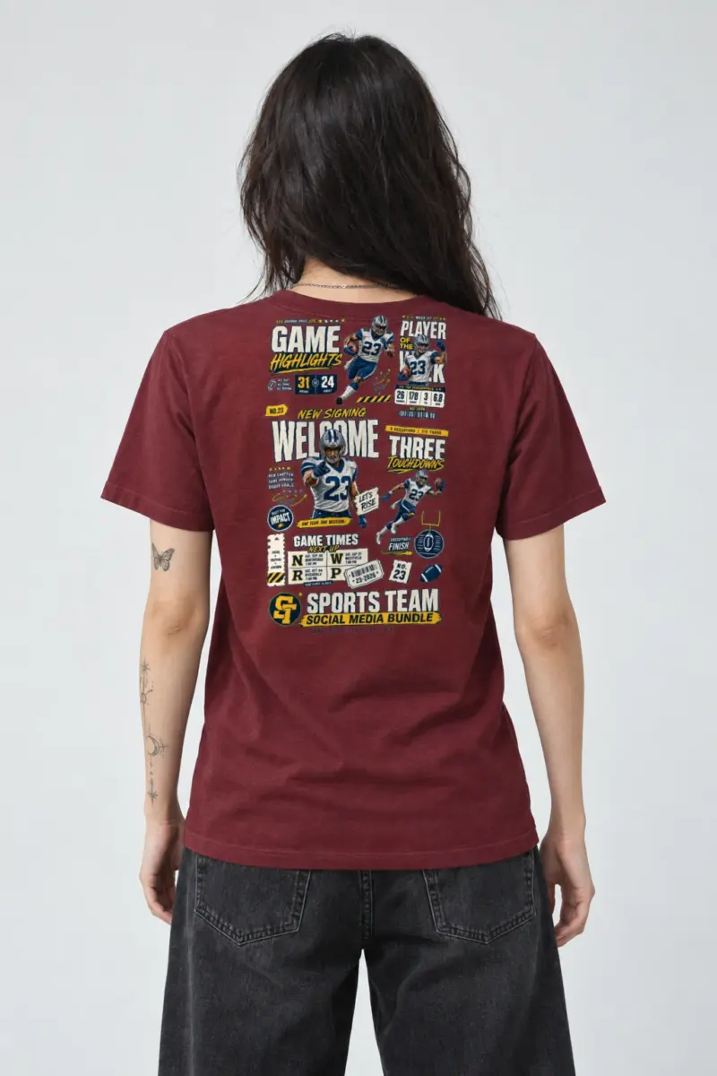 "Game Highlights" Heavyweight Unisex Crewneck T-shirt