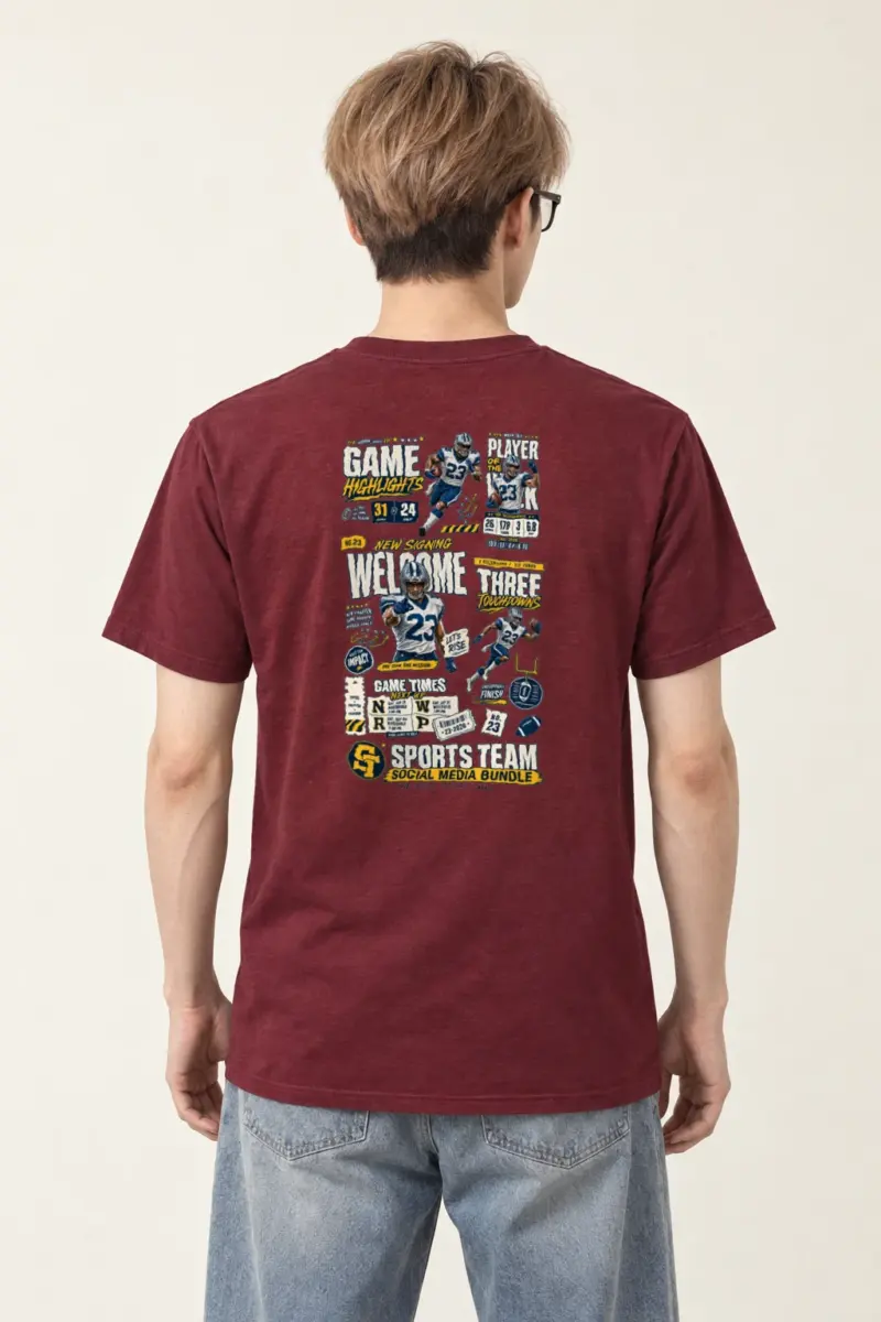 "Game Highlights" Heavyweight Unisex Crewneck T-shirt