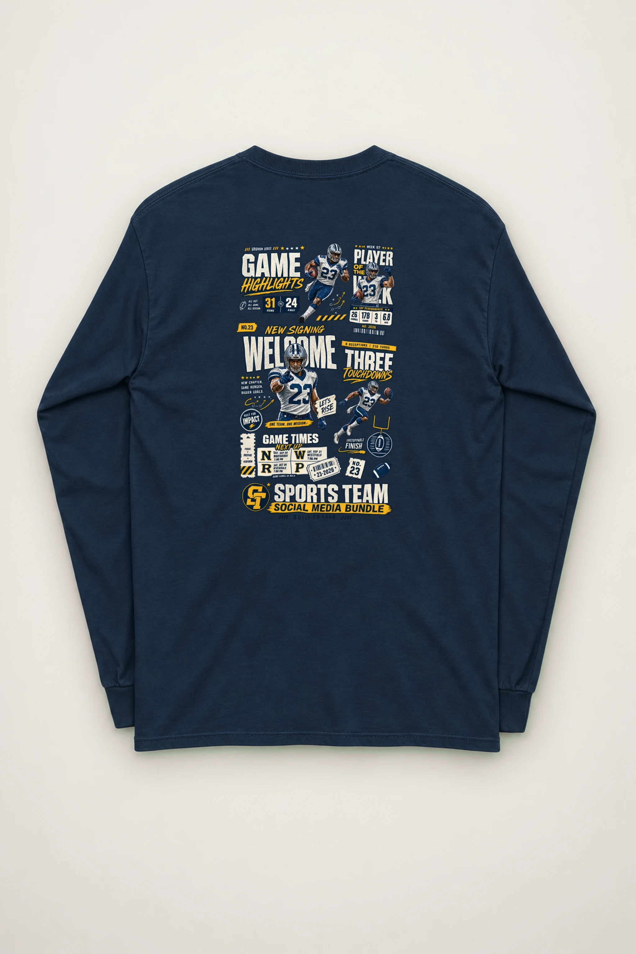 "Game Highlights" Unisex Longsleeve T-shirt