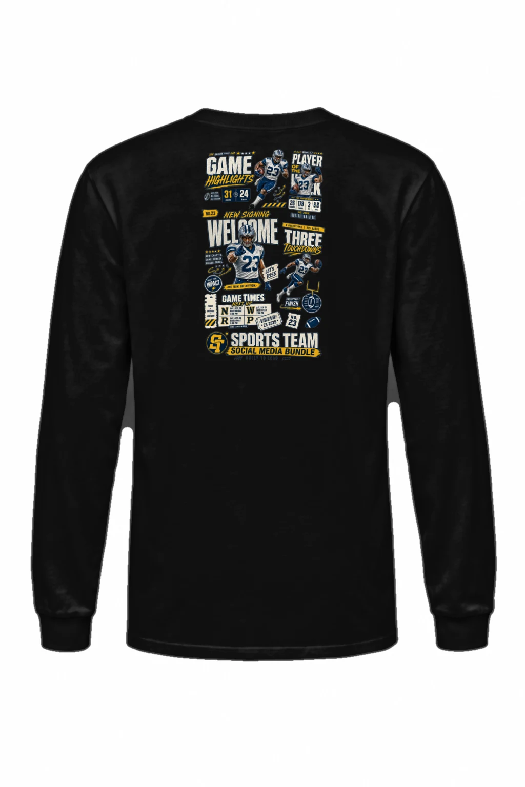 "Game Highlights" Unisex Longsleeve T-shirt | Gildan 2400