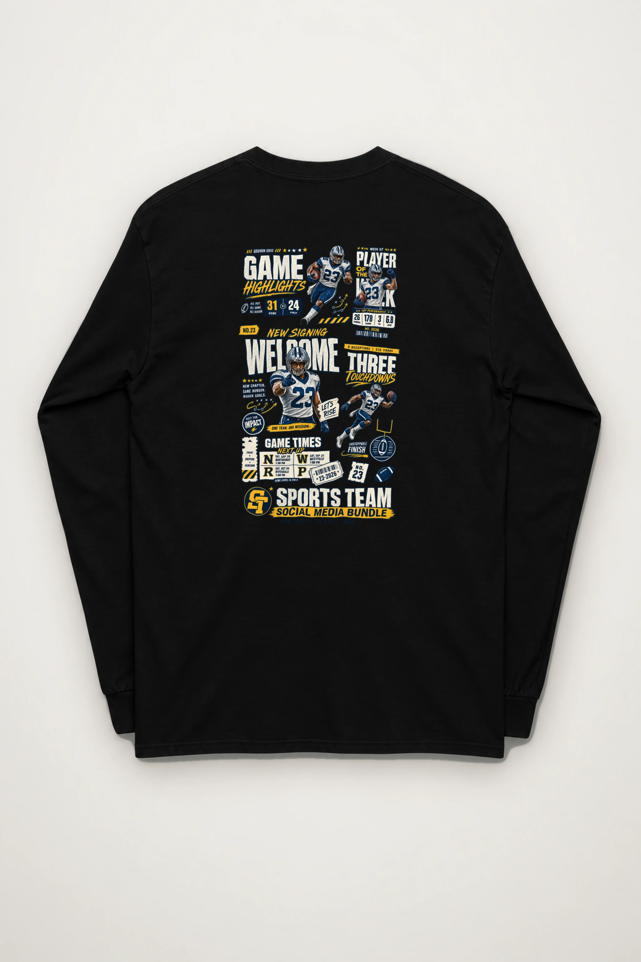 "Game Highlights" Unisex Longsleeve T-shirt