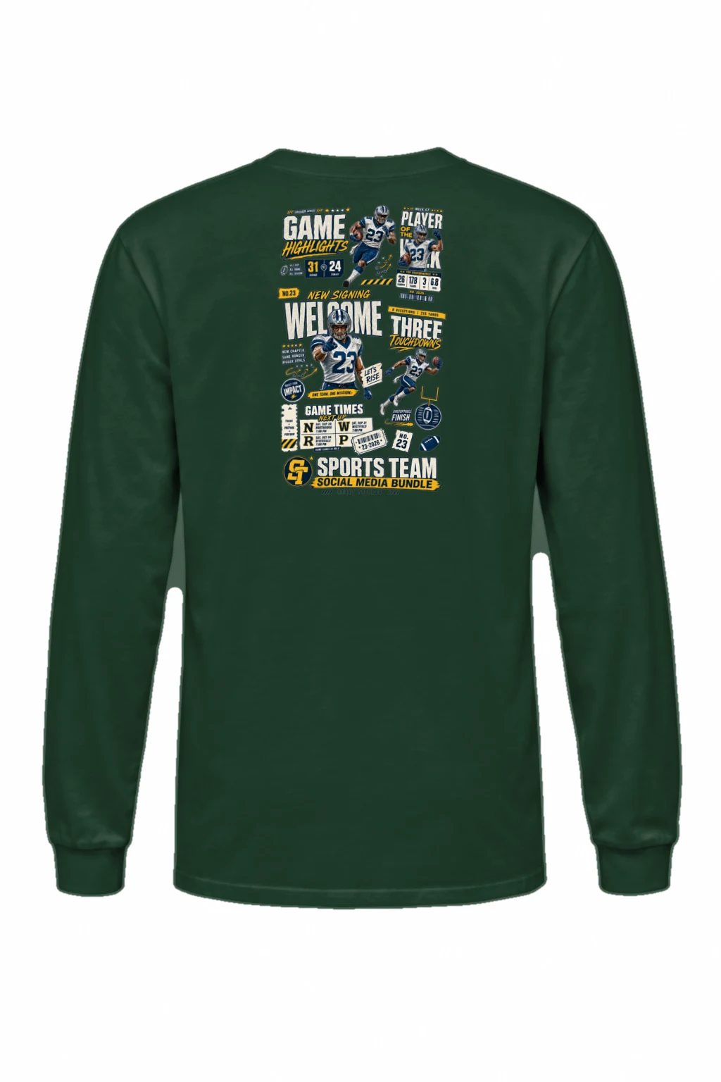"Game Highlights" Unisex Longsleeve T-shirt | Gildan 2400