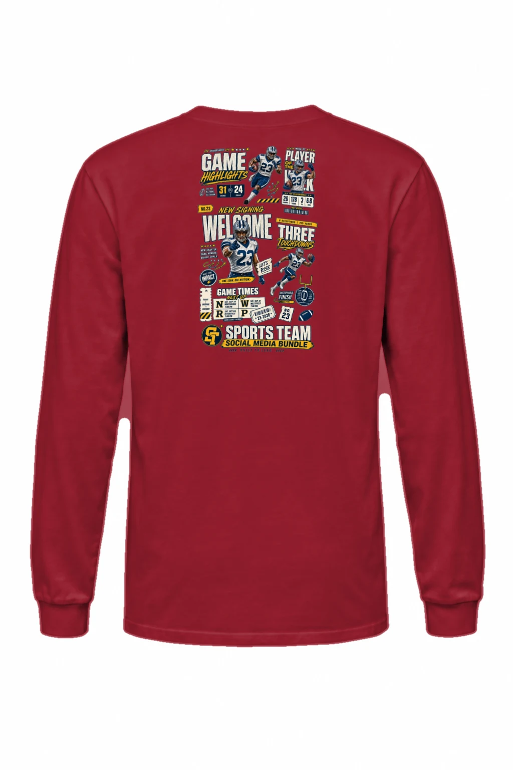 "Game Highlights" Unisex Longsleeve T-shirt | Gildan 2400