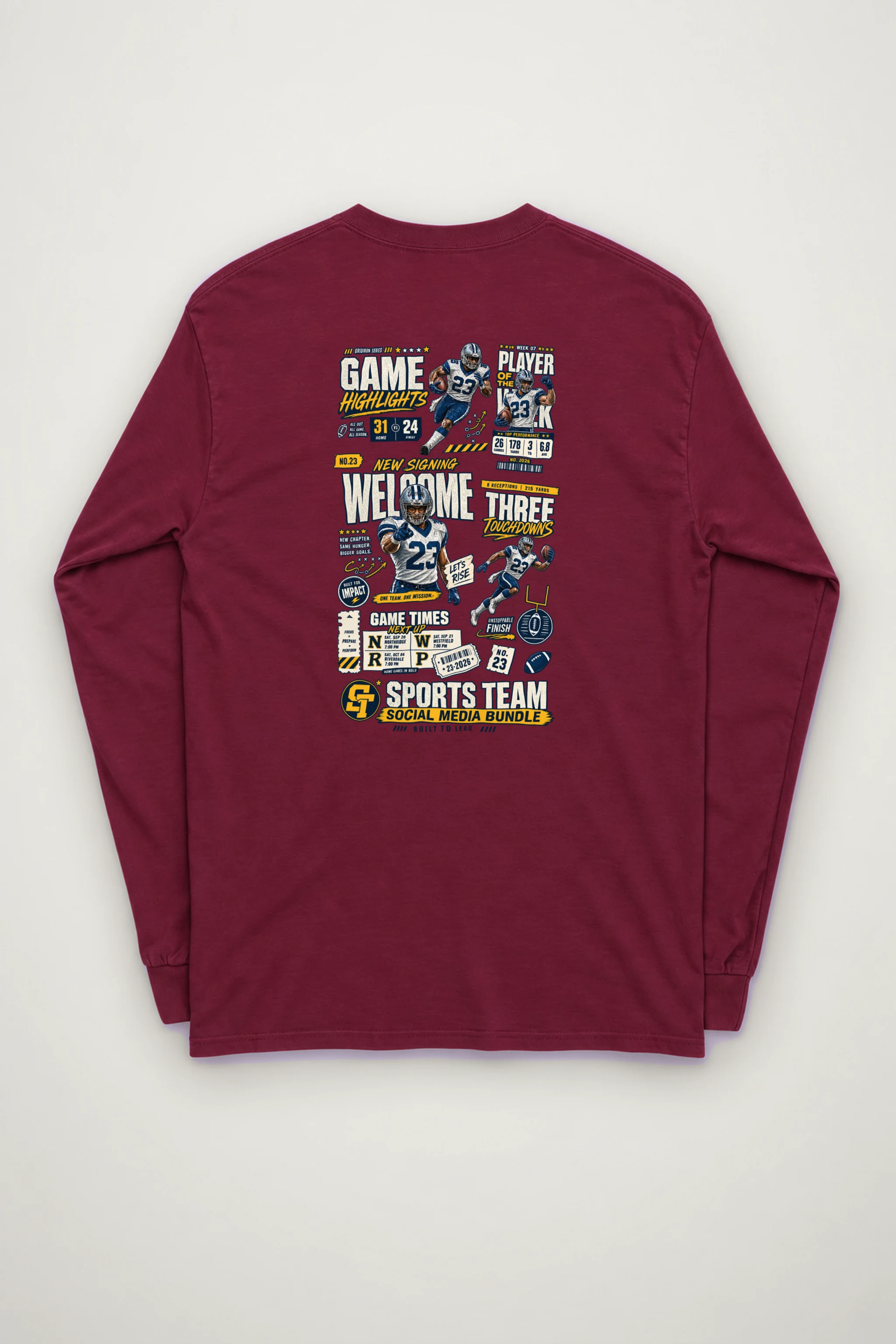 "Game Highlights" Unisex Longsleeve T-shirt