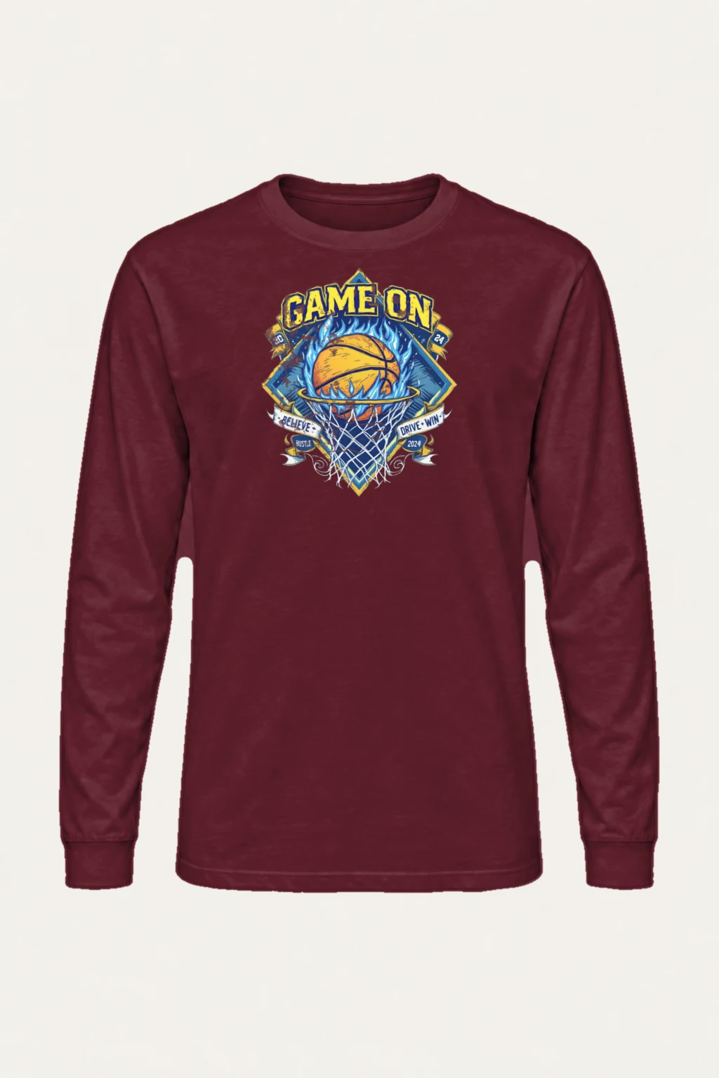 "Game On 2024" Unisex Longsleeve T-shirt | Gildan 2400