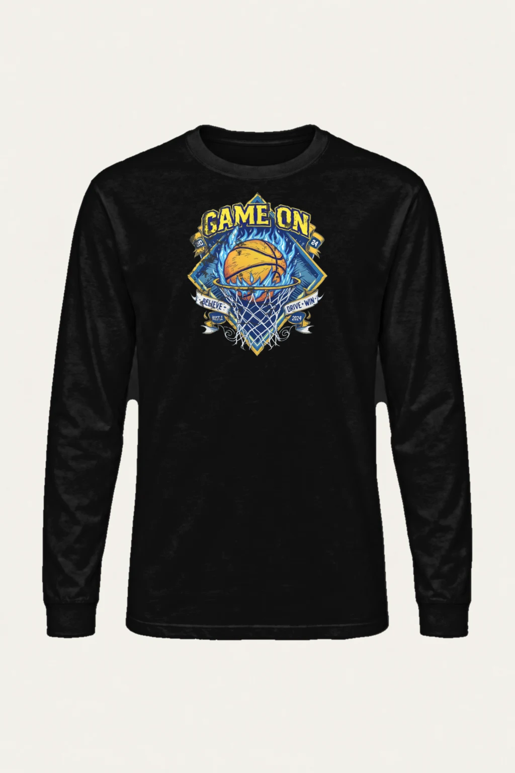 "Game On 2024" Unisex Longsleeve T-shirt | Gildan 2400