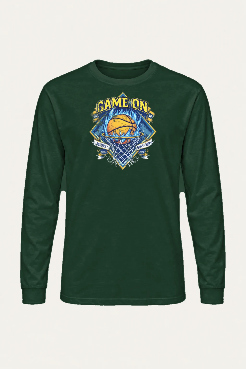 "Game On 2024" Unisex Longsleeve T-shirt | Gildan 2400
