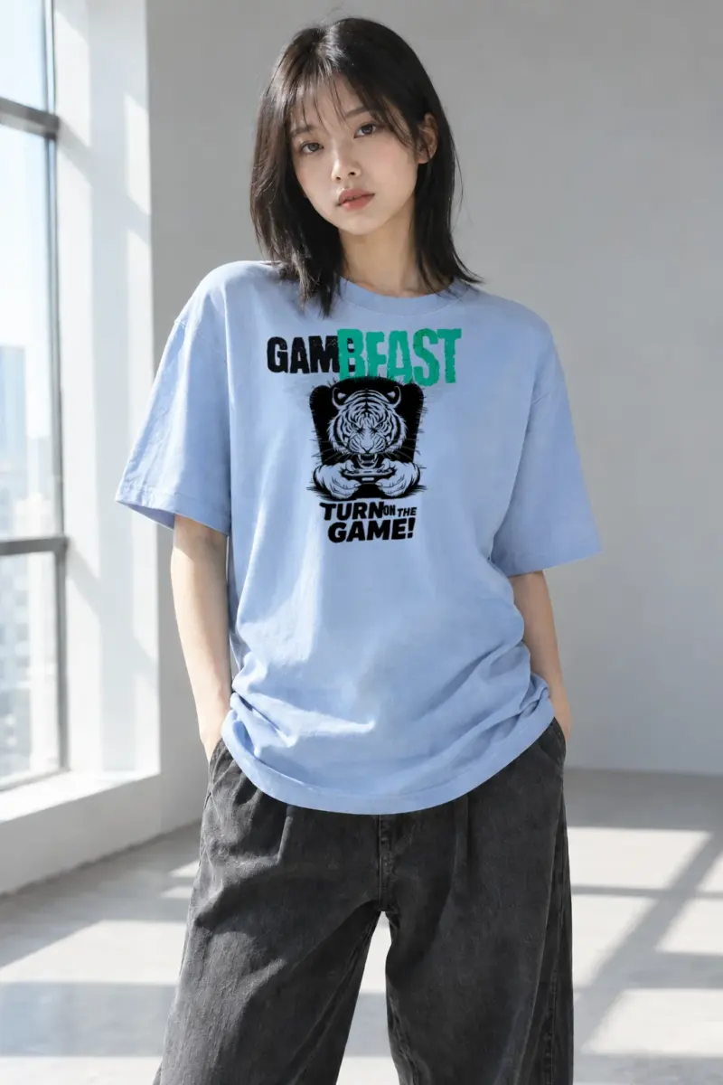 "Gamebeast Tiger" Heavyweight Unisex Crewneck T-shirt | Gildan 5000