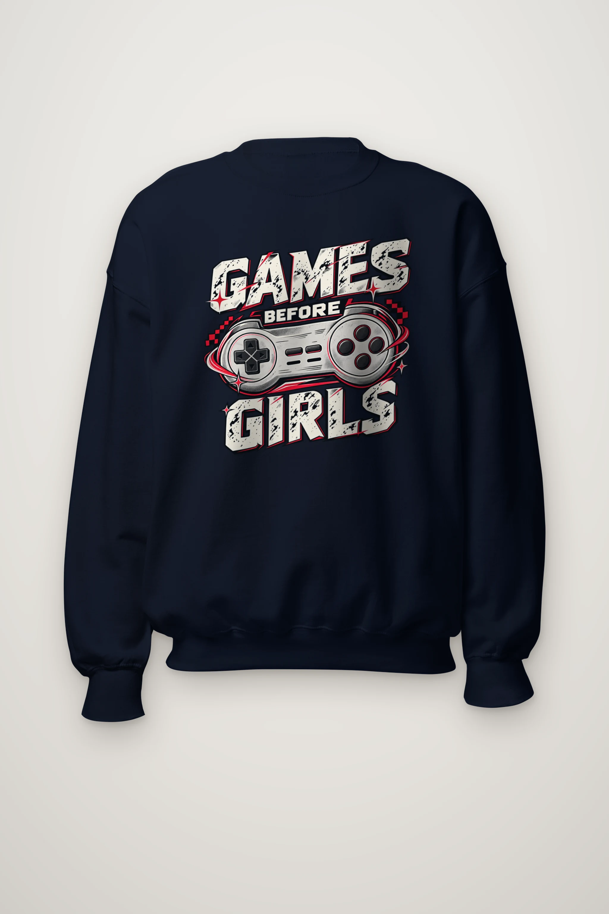 "Games Before Girls" Heavy Blend Unisex Crewneck Sweatshirt