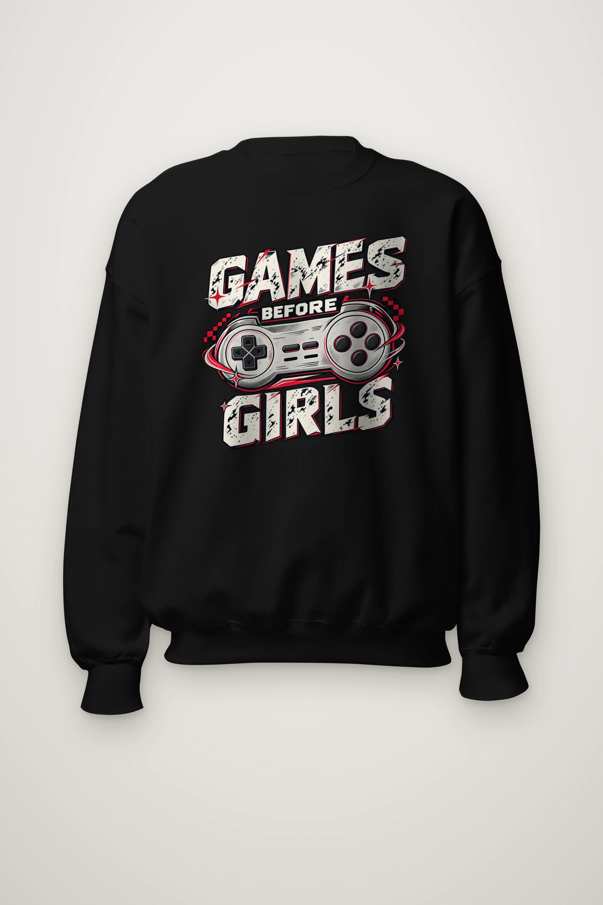 "Games Before Girls" Heavy Blend Unisex Crewneck Sweatshirt