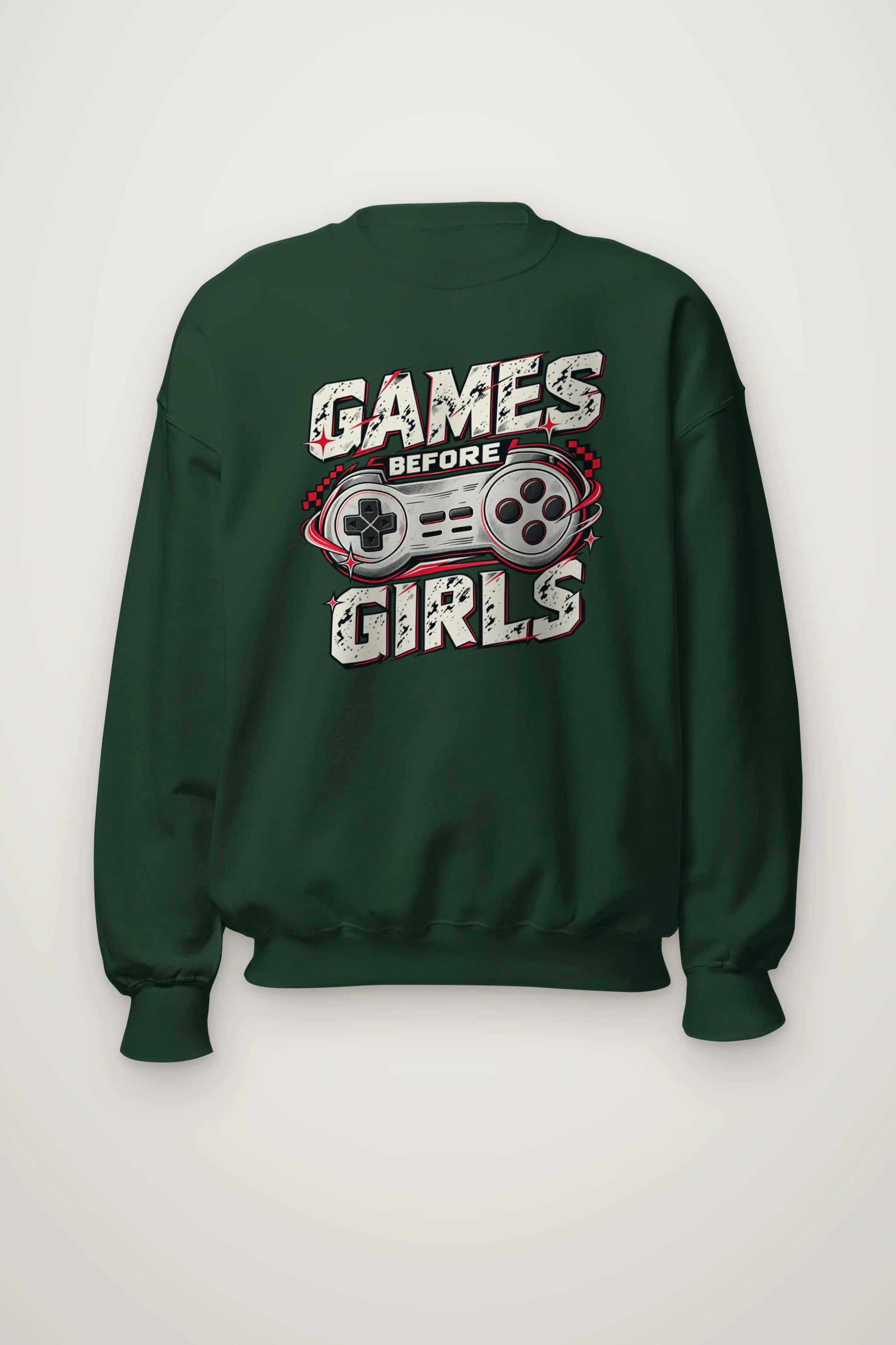 "Games Before Girls" Heavy Blend Unisex Crewneck Sweatshirt