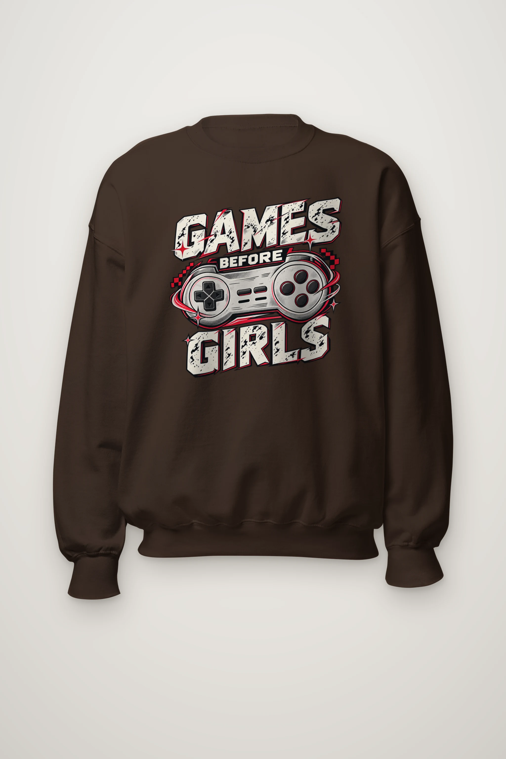 "Games Before Girls" Heavy Blend Unisex Crewneck Sweatshirt
