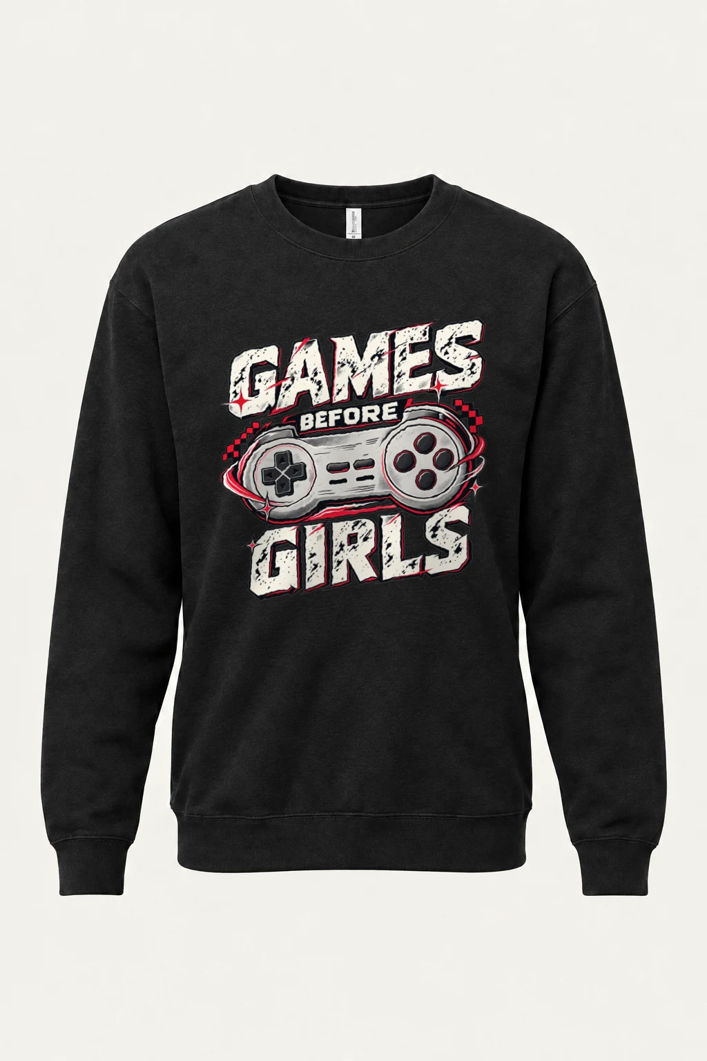 "Games Before Girls" Heavy Blend Unisex Crewneck Sweatshirt | Gildan 18000