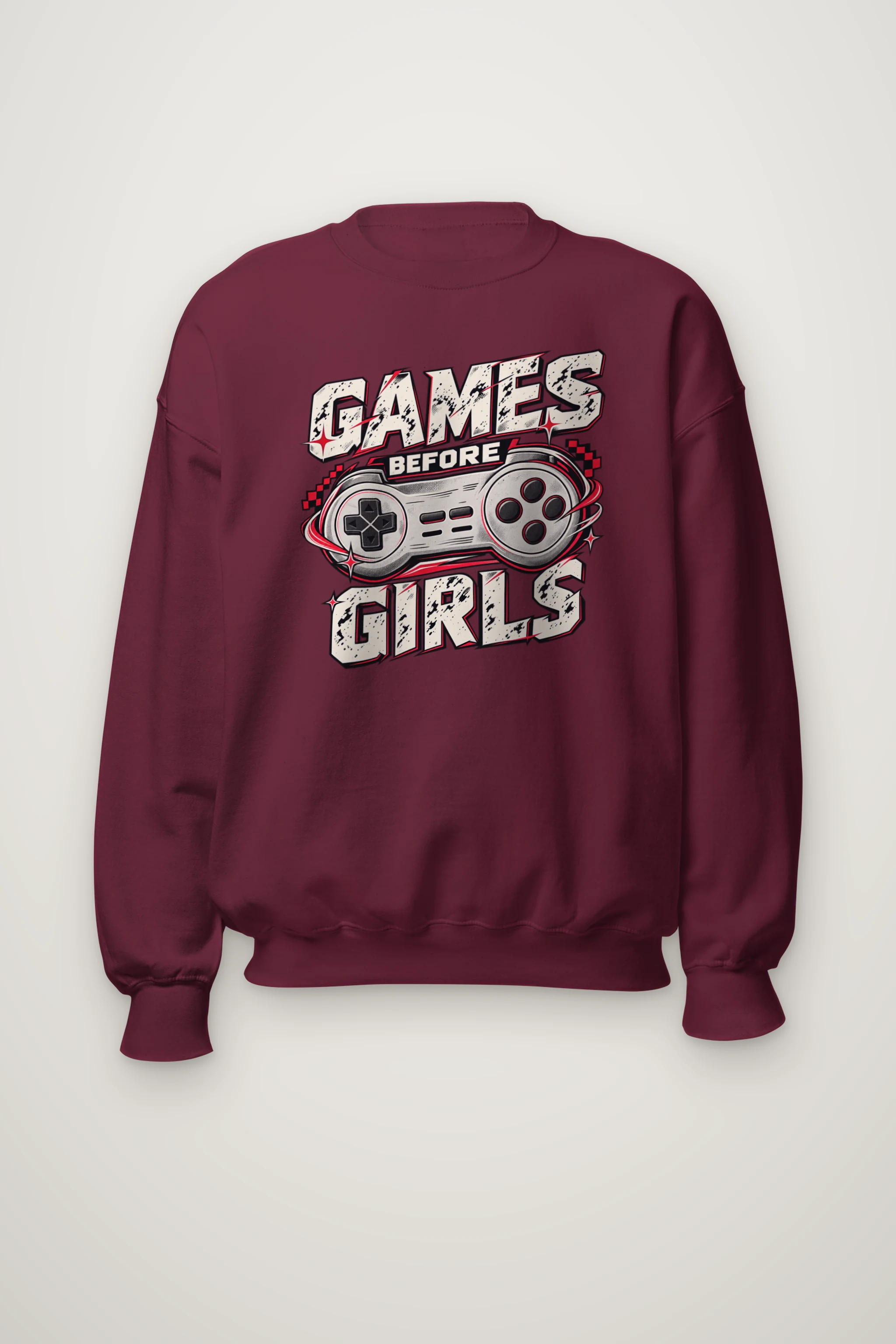 "Games Before Girls" Heavy Blend Unisex Crewneck Sweatshirt