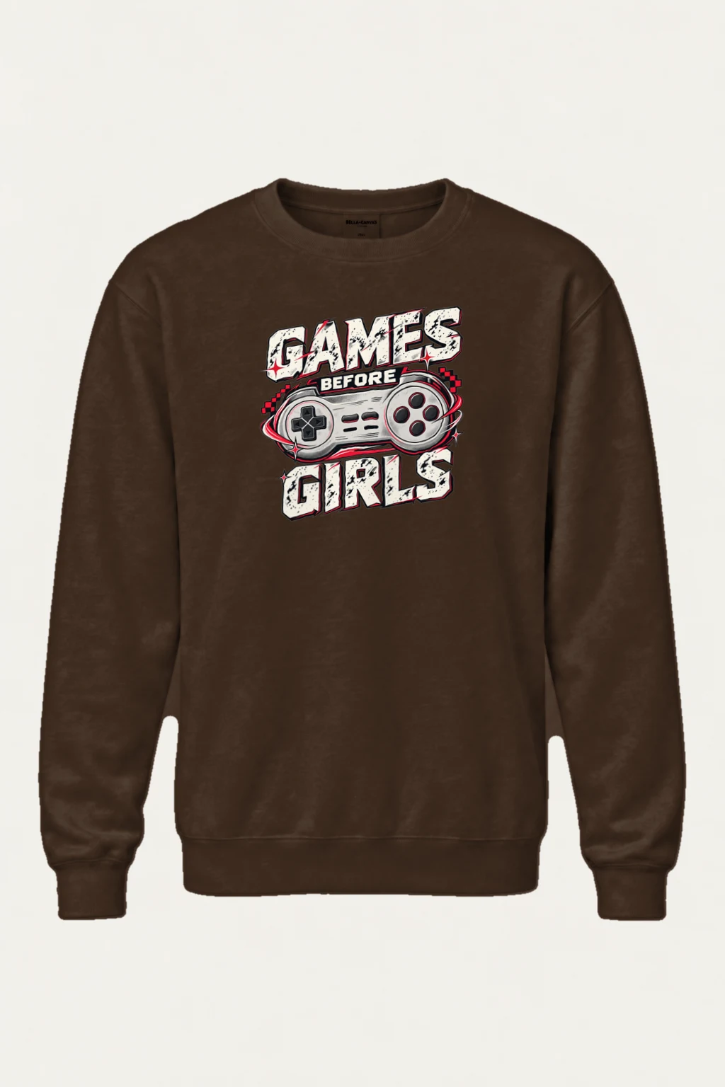 "Games Before Girls" Heavy Blend Unisex Crewneck Sweatshirt | Gildan 18000