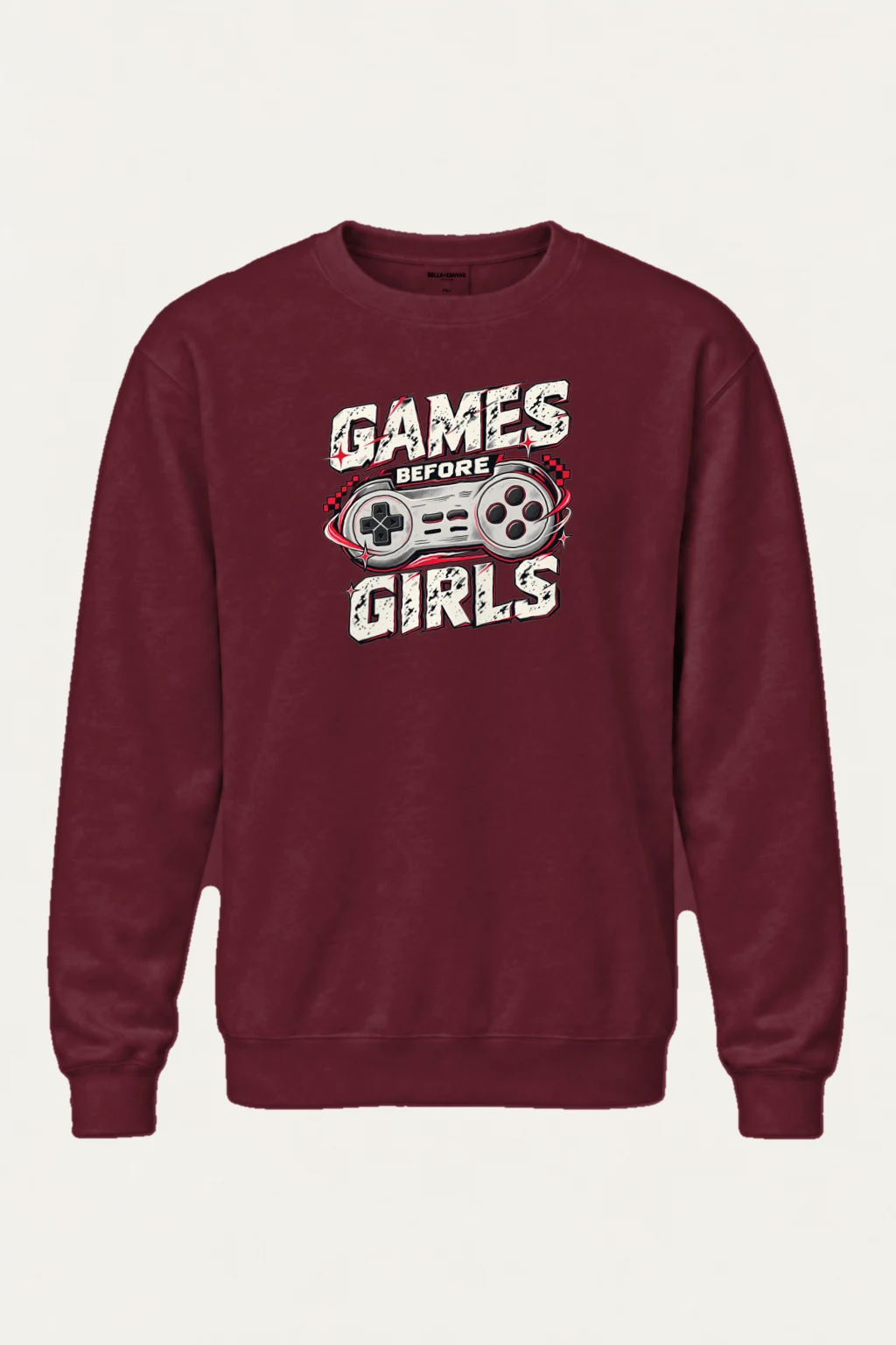 "Games Before Girls" Heavy Blend Unisex Crewneck Sweatshirt | Gildan 18000