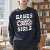 "Games Before Girls" Unisex Longsleeve T-shirt | Gildan 2400