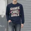"Games Before Girls" Unisex Longsleeve T-shirt