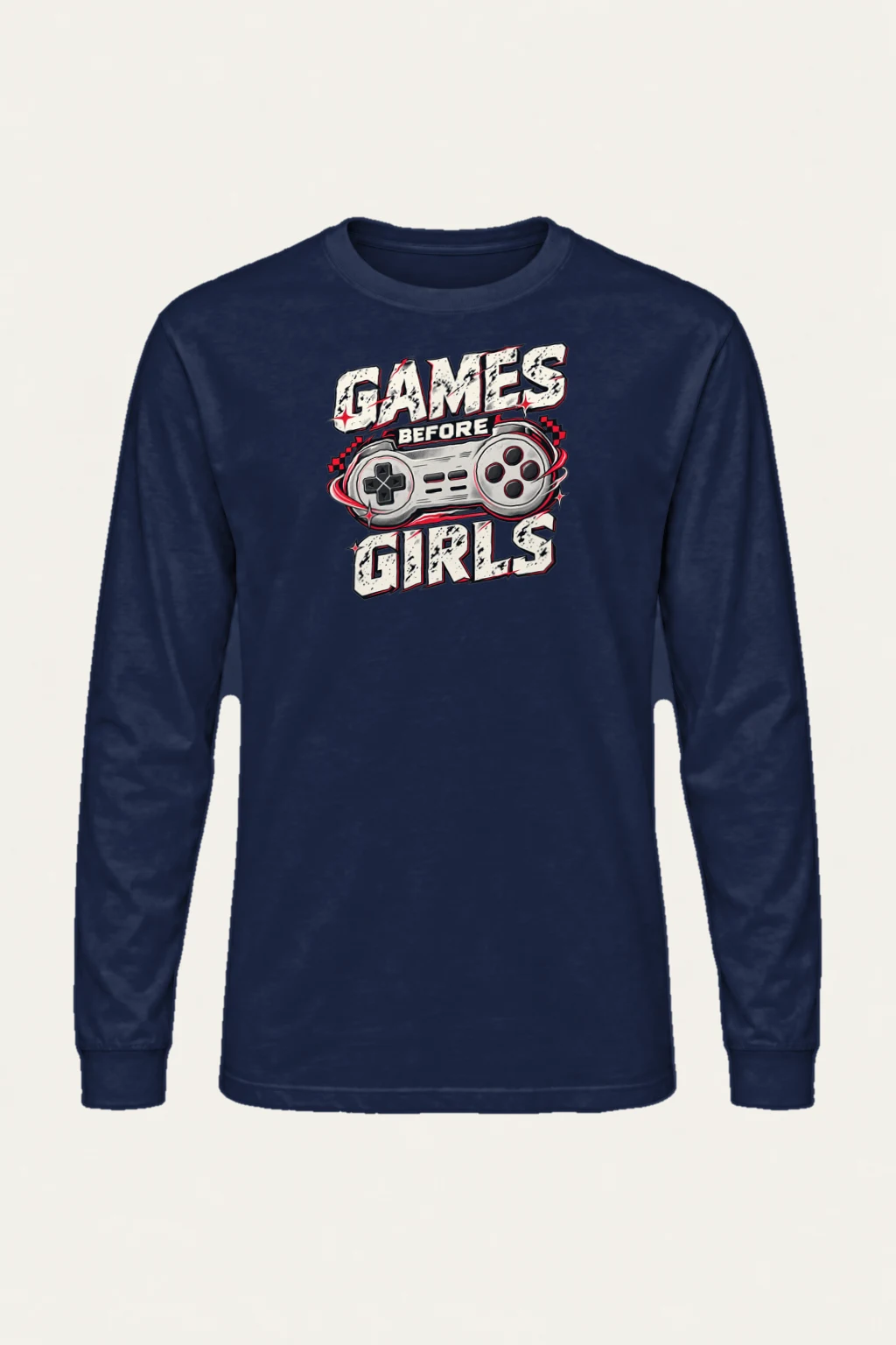 "Games Before Girls" Unisex Longsleeve T-shirt | Gildan 2400