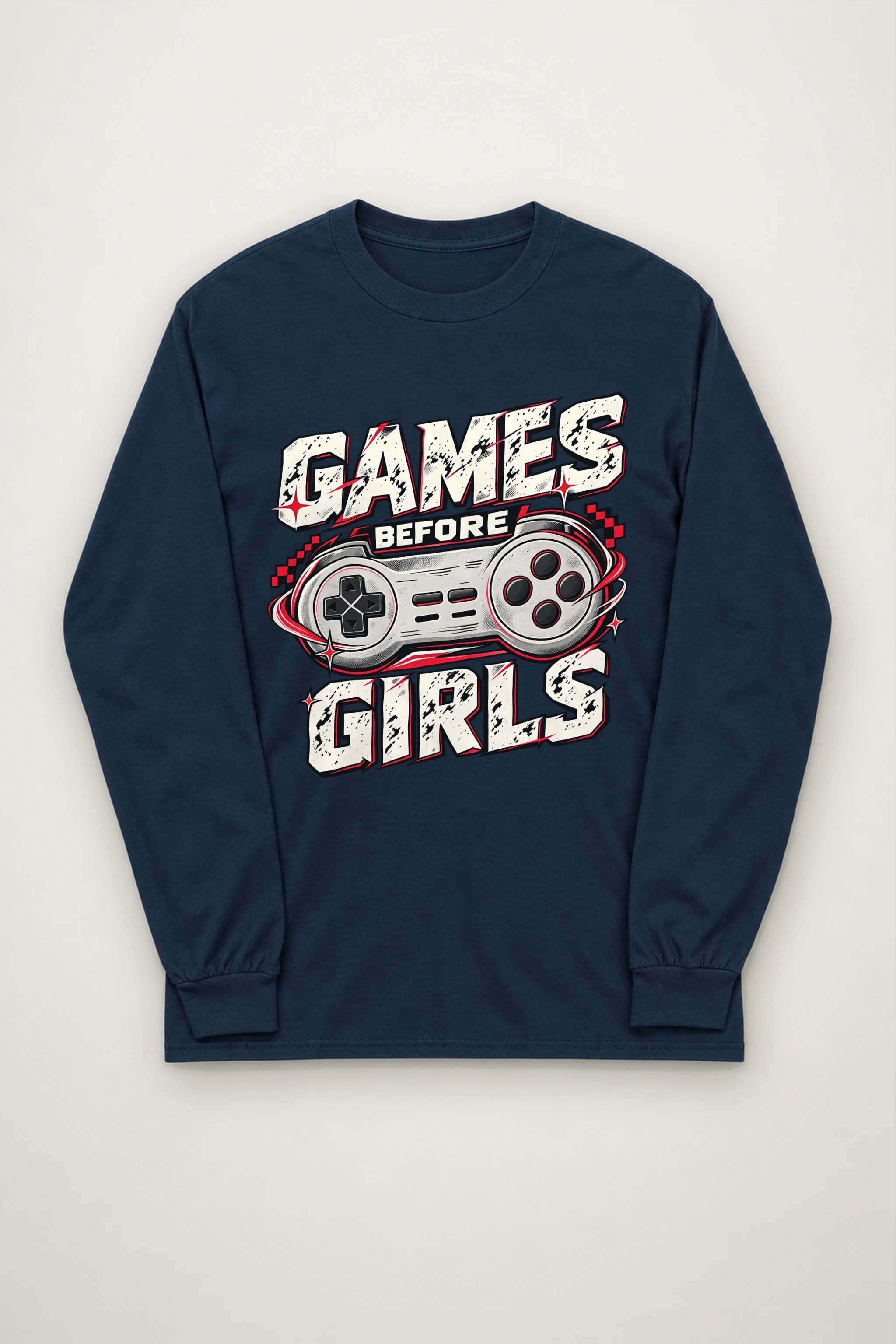 "Games Before Girls" Unisex Longsleeve T-shirt