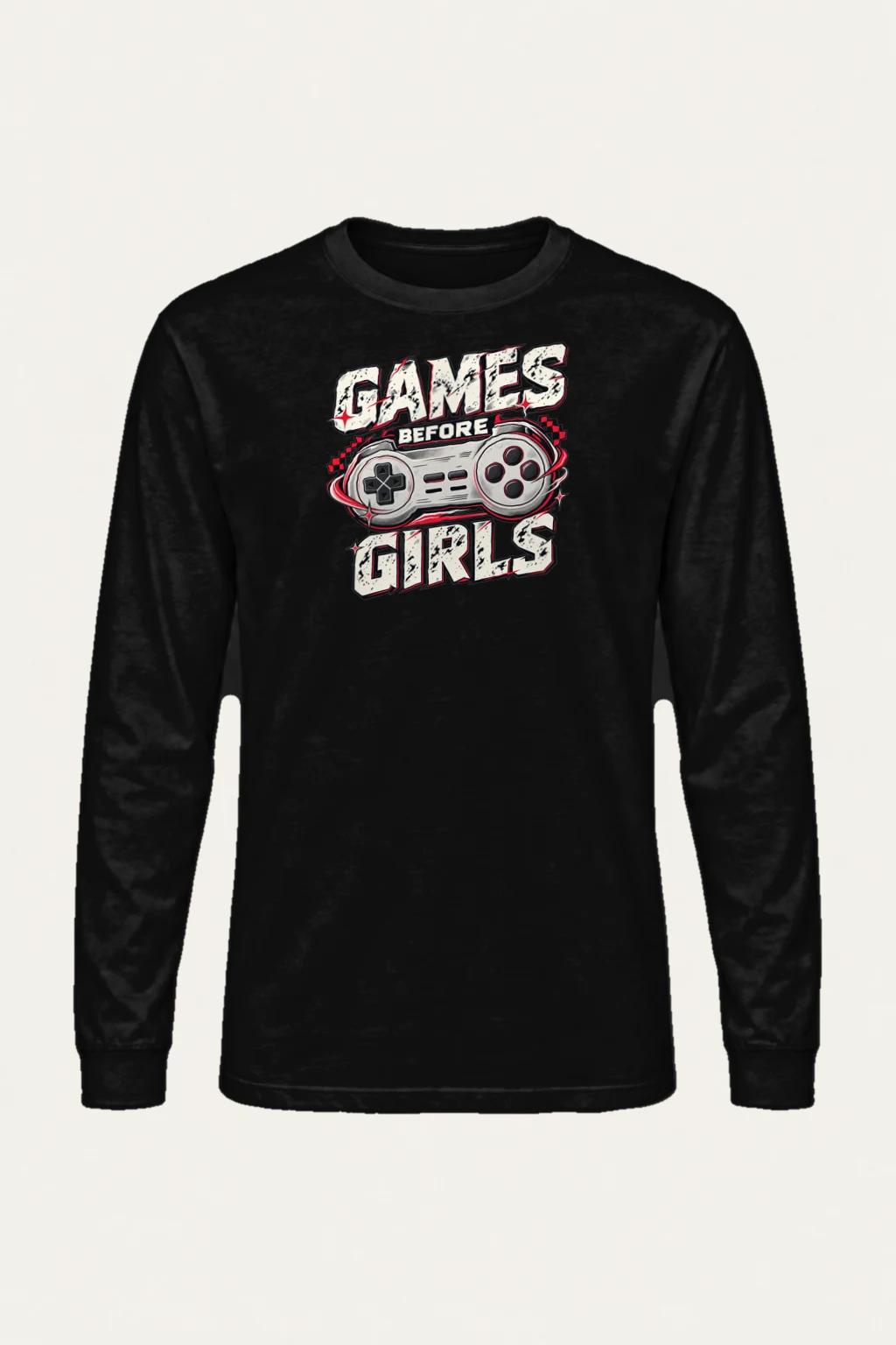 "Games Before Girls" Unisex Longsleeve T-shirt | Gildan 2400