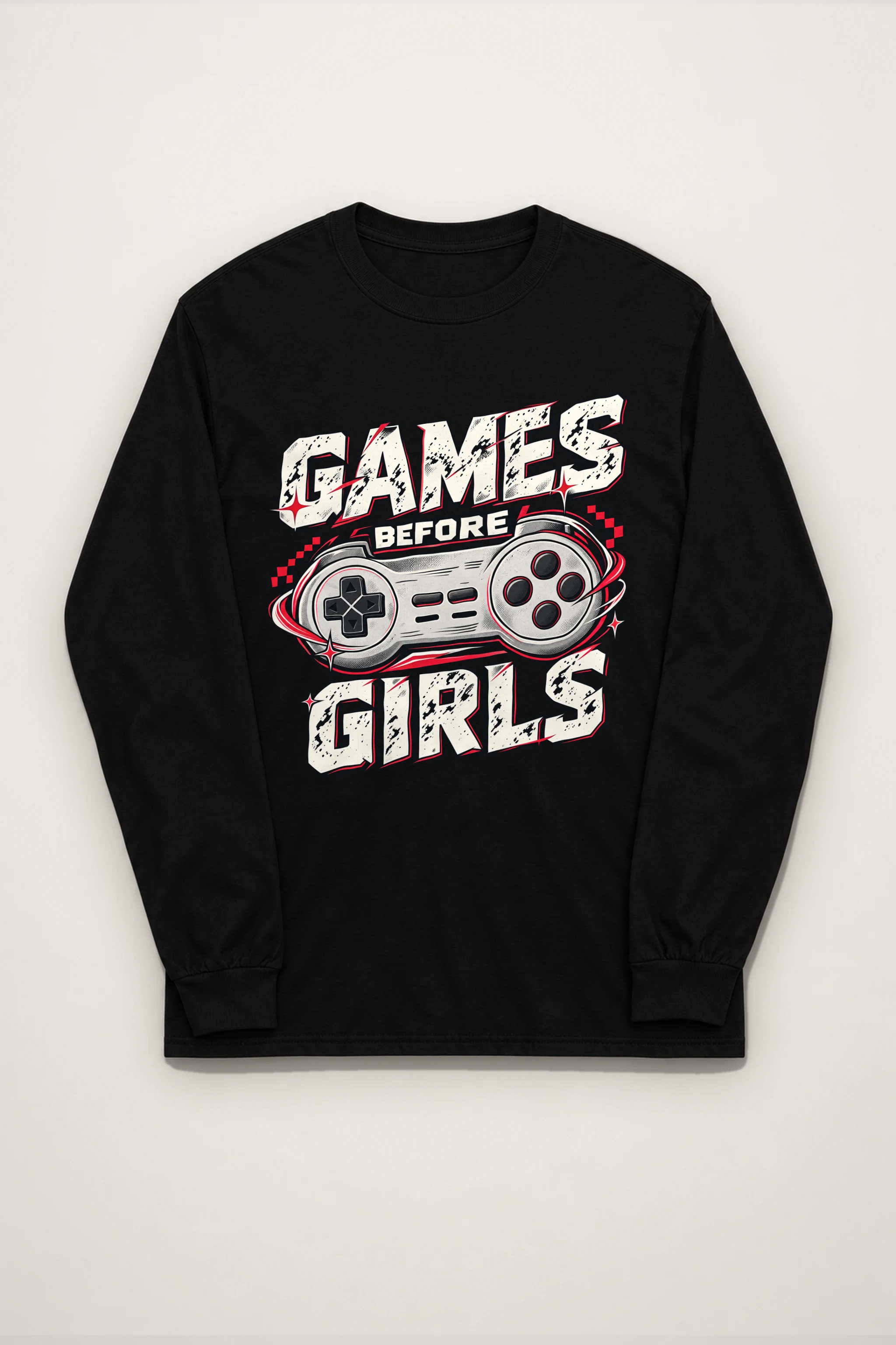 "Games Before Girls" Unisex Longsleeve T-shirt