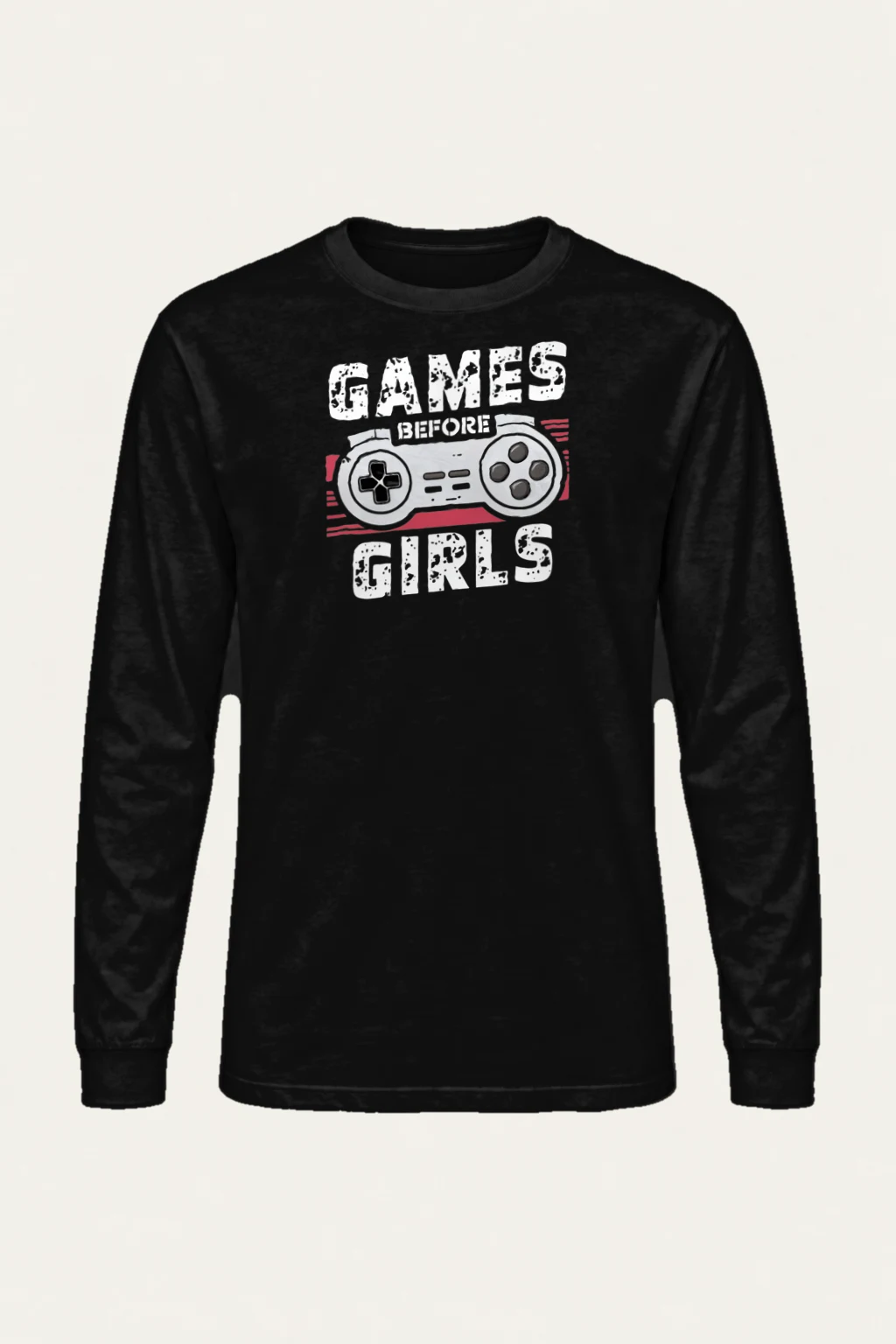 "Games Before Girls" Unisex Longsleeve T-shirt | Gildan 2400