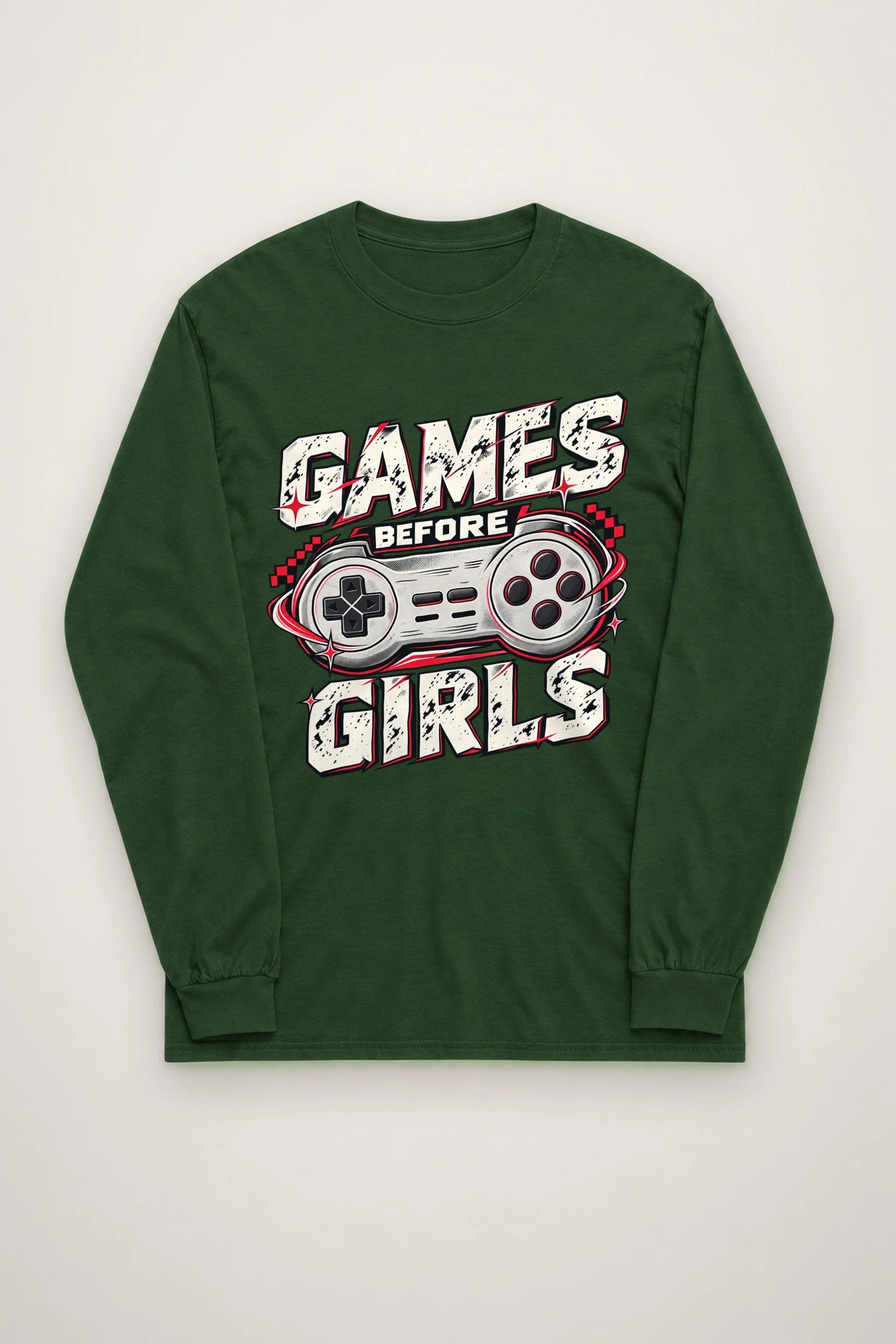 "Games Before Girls" Unisex Longsleeve T-shirt