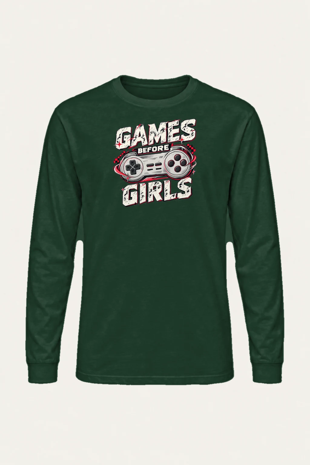 "Games Before Girls" Unisex Longsleeve T-shirt | Gildan 2400