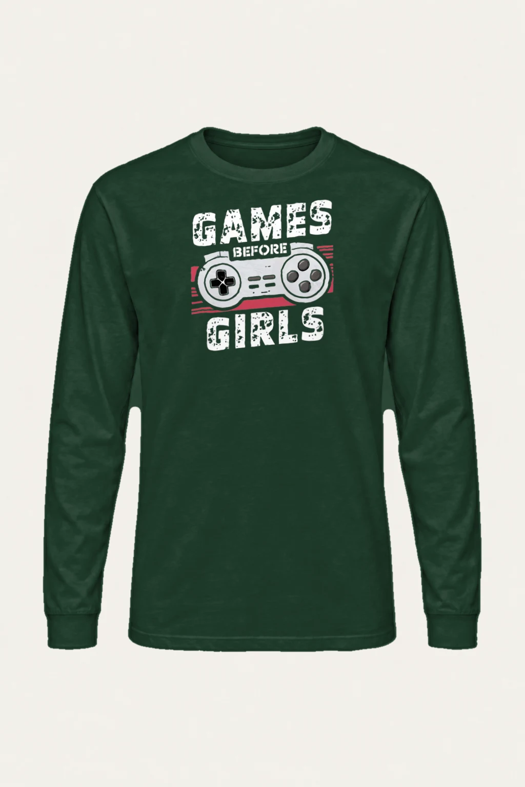 "Games Before Girls" Unisex Longsleeve T-shirt | Gildan 2400