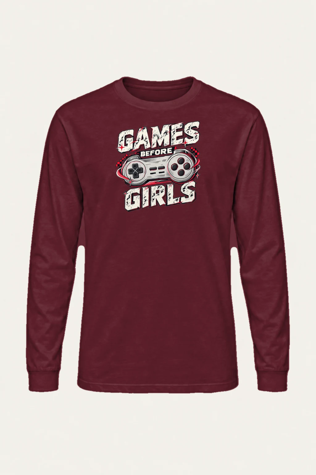 "Games Before Girls" Unisex Longsleeve T-shirt | Gildan 2400