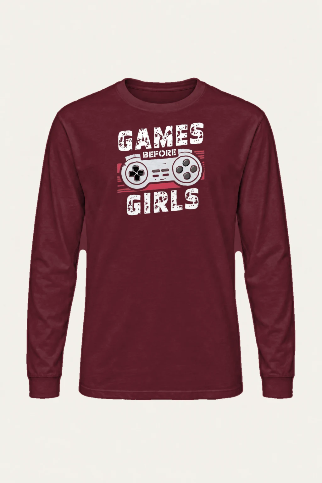 "Games Before Girls" Unisex Longsleeve T-shirt | Gildan 2400