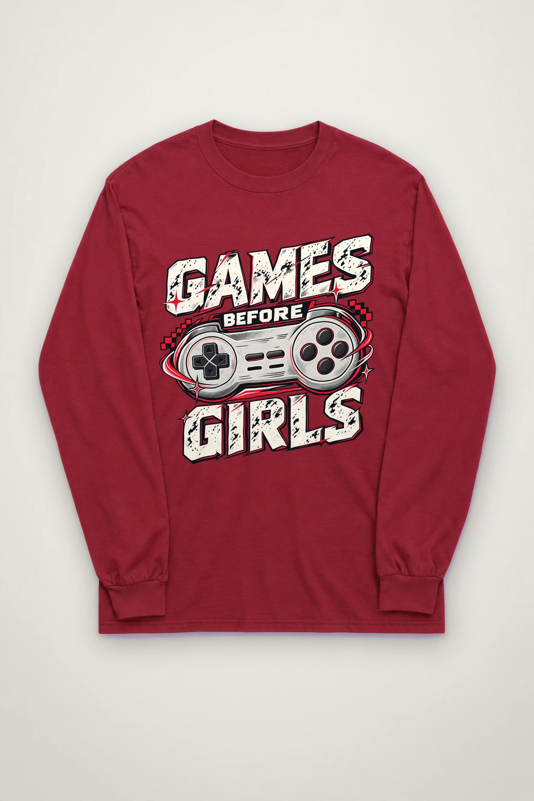 "Games Before Girls" Unisex Longsleeve T-shirt