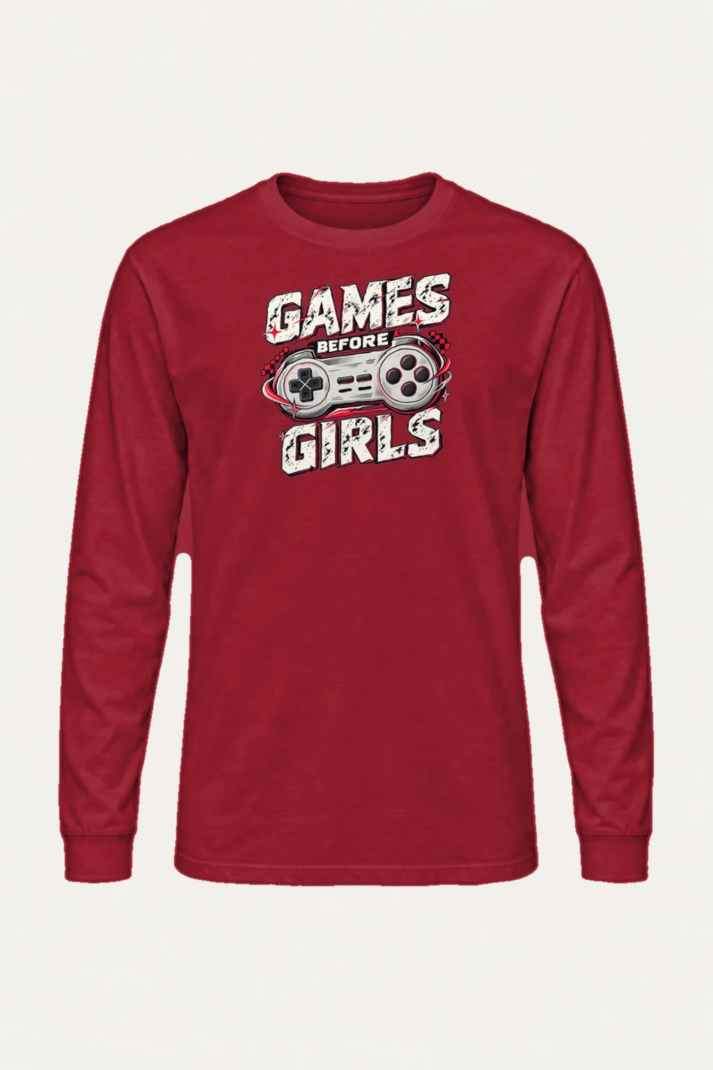 "Games Before Girls" Unisex Longsleeve T-shirt | Gildan 2400