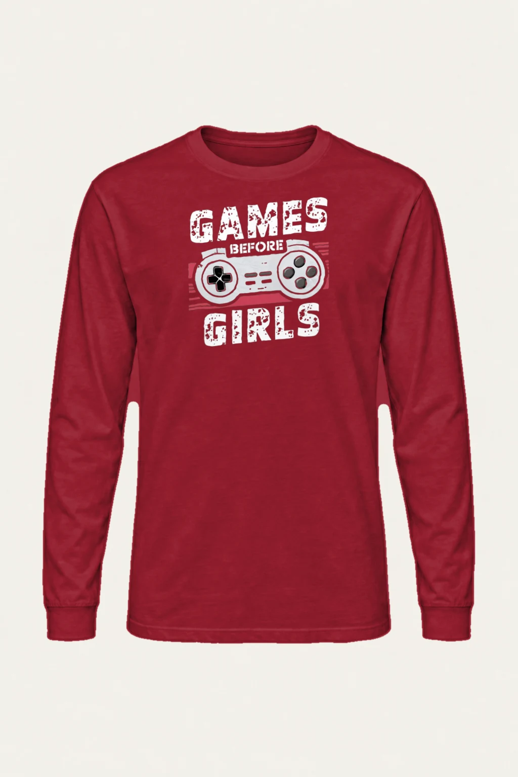 "Games Before Girls" Unisex Longsleeve T-shirt | Gildan 2400