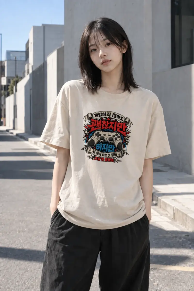 "Gaming Charge Controller" Heavyweight Unisex Crewneck T-shirt | Gildan 5000