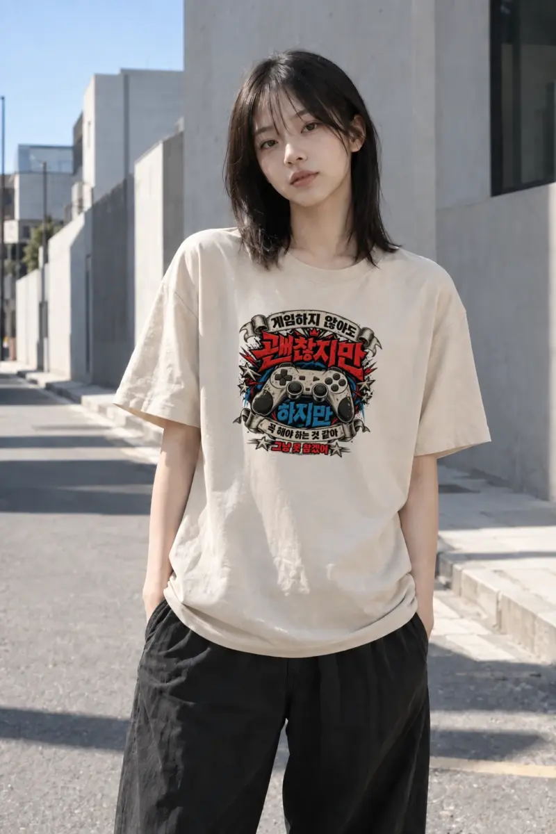"Gaming Charge Controller" Heavyweight Unisex Crewneck T-shirt | Gildan 5000