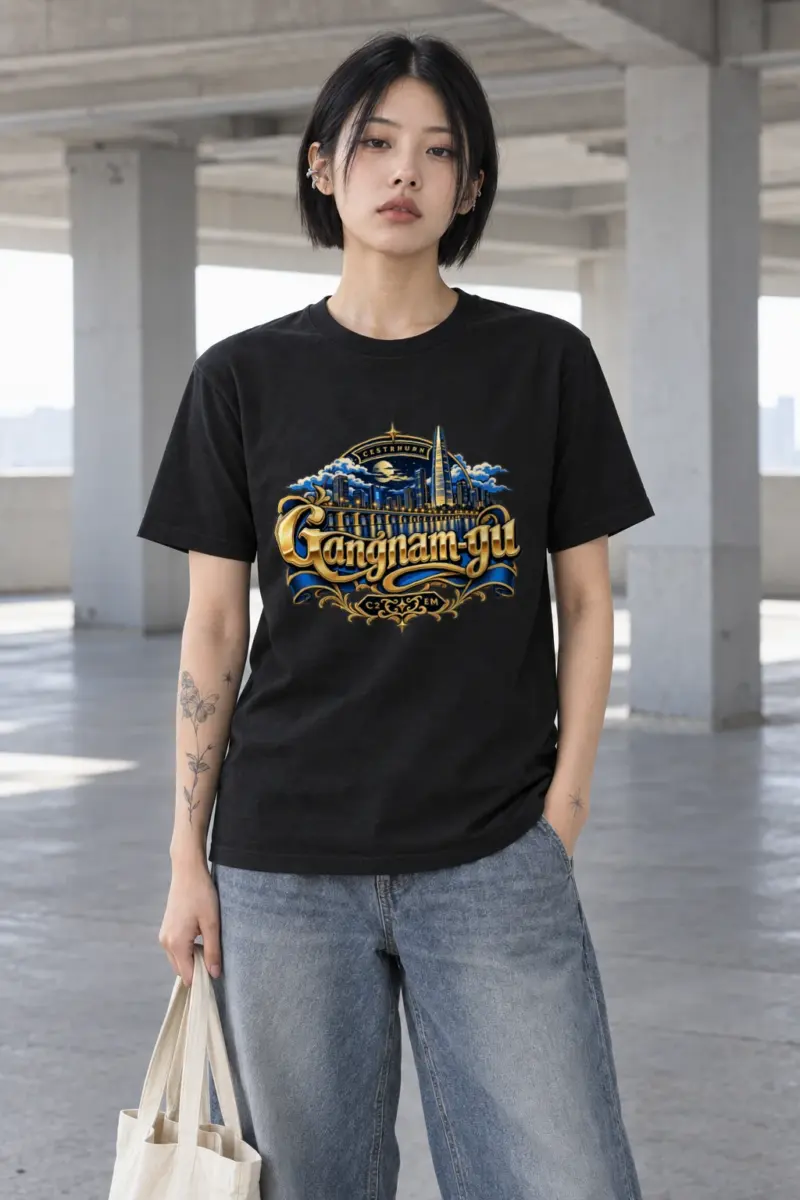 "Cestrhurn Skyline Emblem" Heavyweight Unisex Crewneck T-shirt